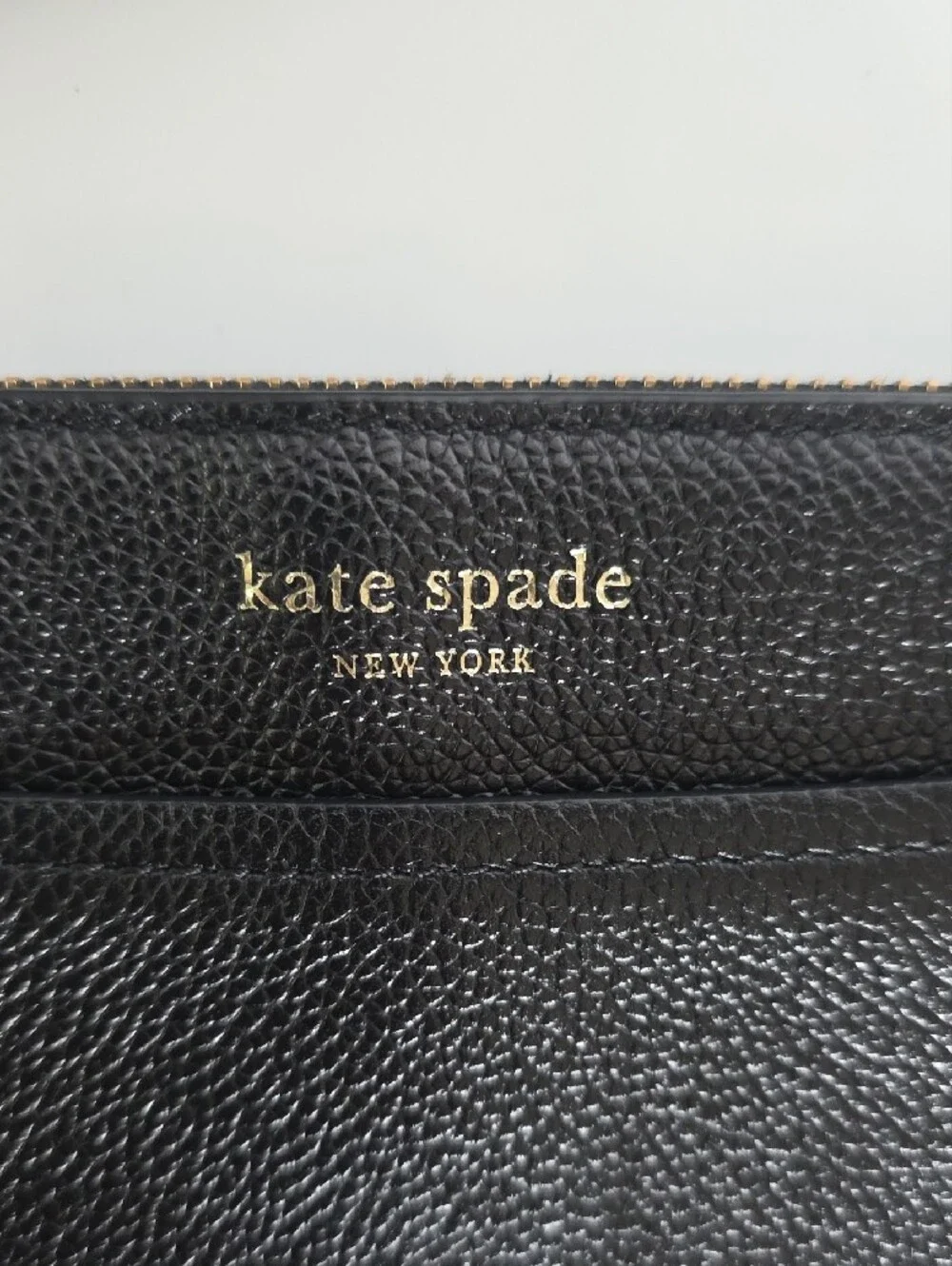kate spade Black Pebbled 100% Cow Leather Crossbody with Gold Hardware